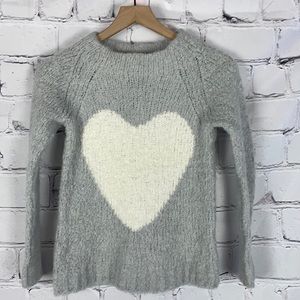 NWOT Crewcuts Heart Design Sweater Sz 8 Youth Girls